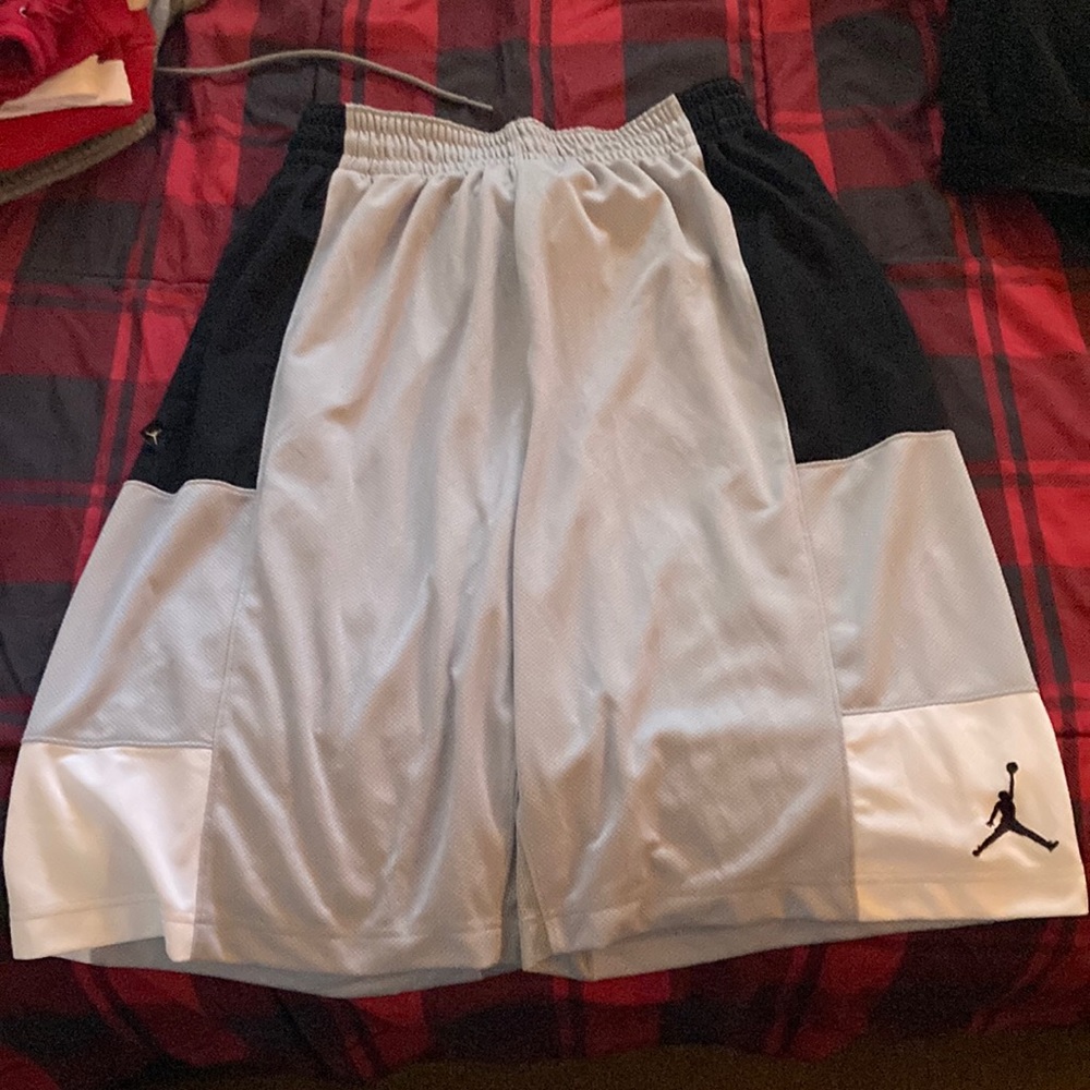 Only worn once!! Jordan mesh mens L Jordan shorts